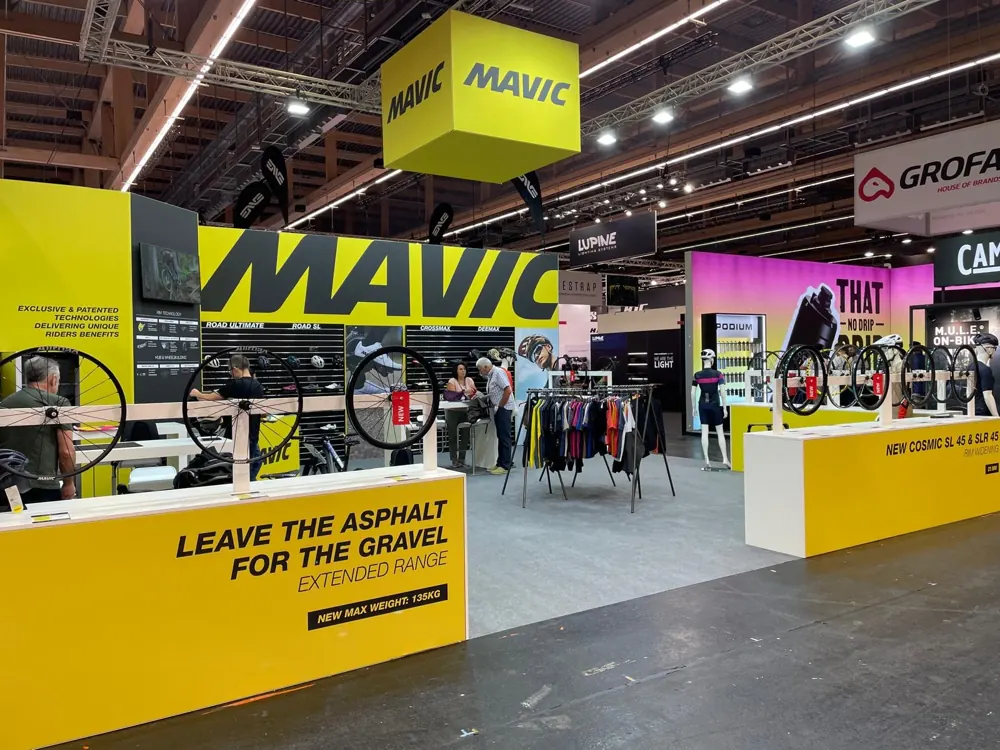 Mavic exhibition stand at Eurobike in Frankfurt