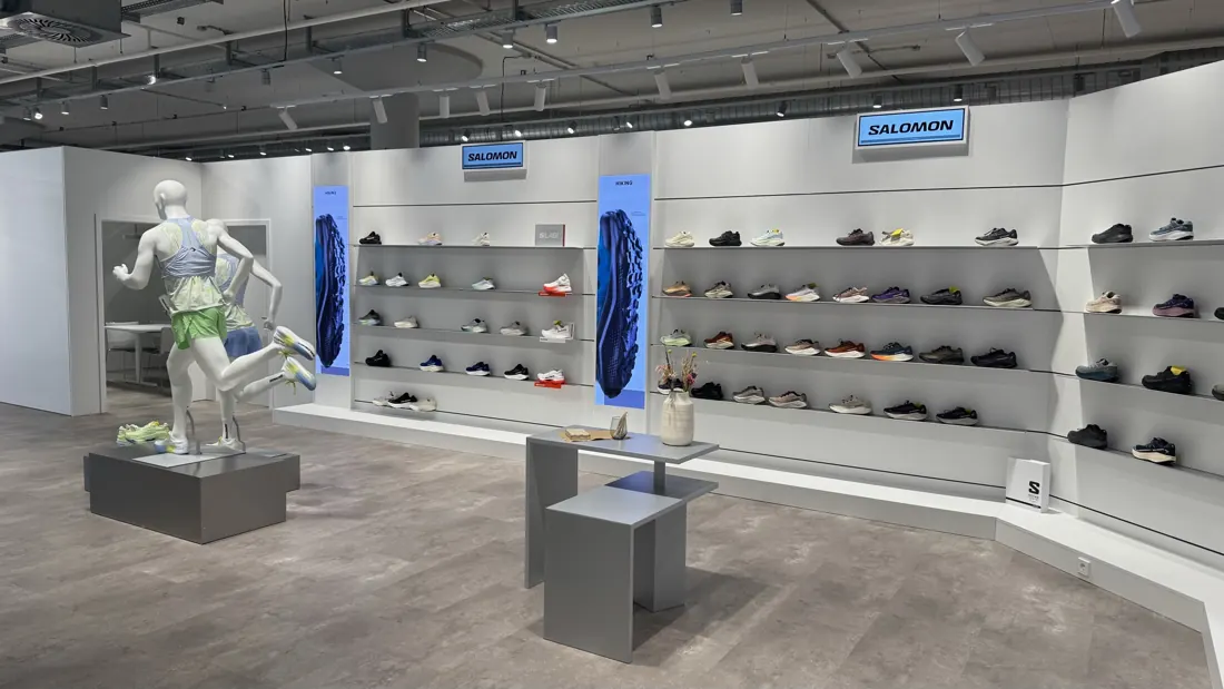 The new Salomon showroom at INTERSPORT redblue in Heilbronn