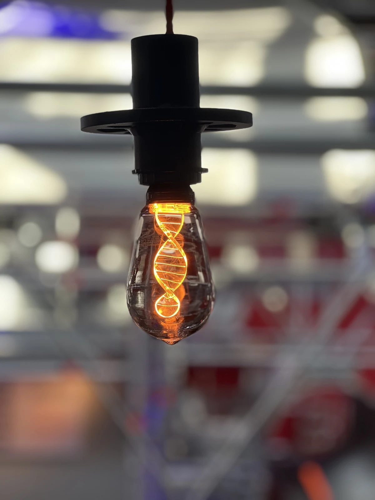 Detail of the stand lighting